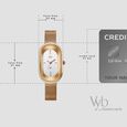 Vyb Mirage By Fastrack Quartz Analog Silver Dial Rose Gold Stainless Steel Strap Watch For Girls - image number 3
