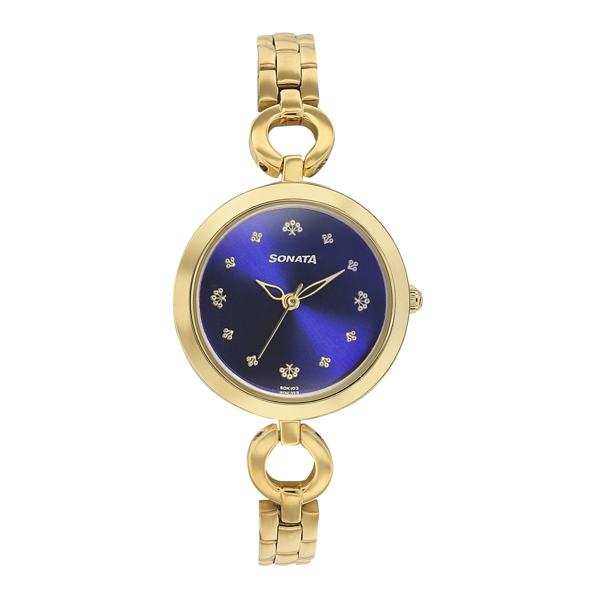 Buy Online Sonata Wedding Blue Dial Women Watch With Stainless