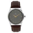 Titan Analog Black Dial Quartz Leather Strap watch for Men