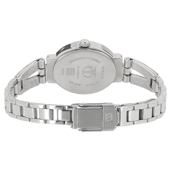 Titan Quartz Analog Silver Dial Stainless Steel Strap Watch for Women - image number 3