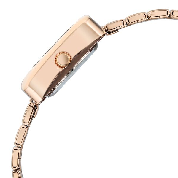 Vyb Diva By Fastrack Quartz Analog Mother of Pearl Dial Rose Gold Stainless Steel Strap Watch For Girls - image number 5