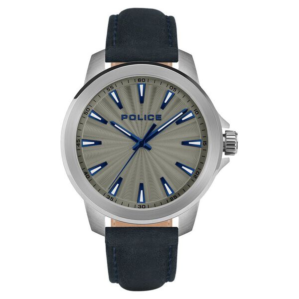 Police Grey Dial Blue Strap Analog Watch for Men - image number 0