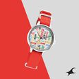 Fastrack Coca Cola Edition By Fastrack Quartz Analog Silver Dial Nylon Strap Watch for Girls - image number 0