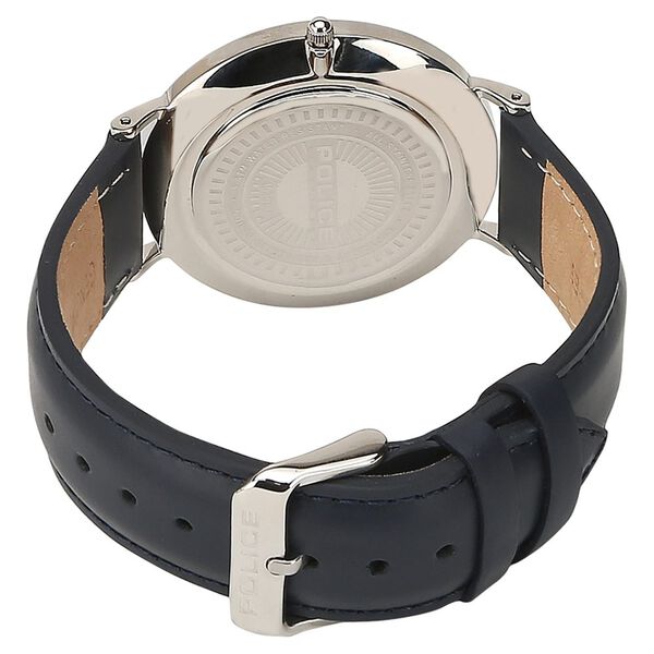 Police Quartz Analog Blue Dial Leather Strap Watch for Men - image number 3