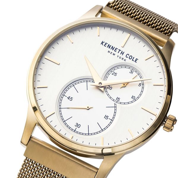 Kenneth Cole Quartz Analog Champagne Dial Stainless Steel Strap Watch for Men - image number 3