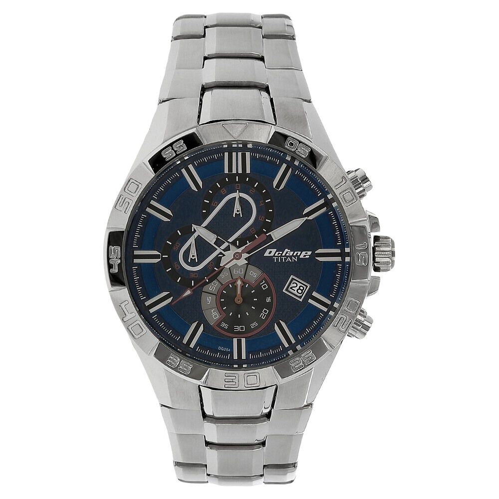 Titan octane blue dial top