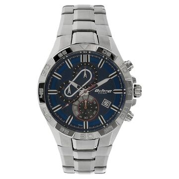 Titan Quartz Chronograph Blue Dial Stainless Steel Strap Watch for Men
