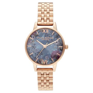 Olivia Burton Quartz Analog Multicoloured Dial Stainless Steel Strap Watch for Women