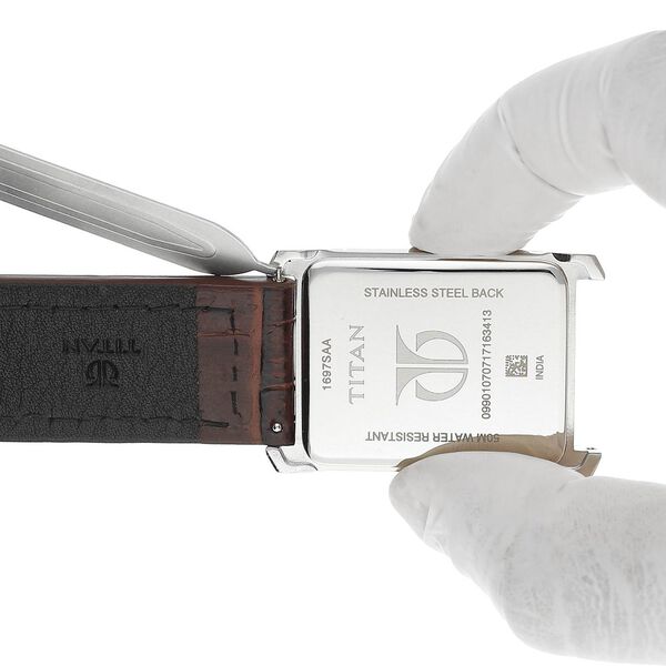 24 mm Brown Genuine Leather Straps for Men - image number 6
