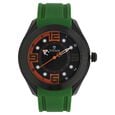 Titan Quartz Analog Silver Dial Plastic Strap Watch for Men