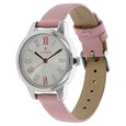 Titan Quartz Analog Silver Dial Pink Leather Strap Watch For Women - image number 1