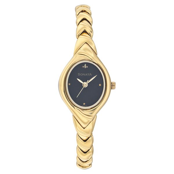 Sonata Quartz Analog Black Dial Strap Watch for Women - image number 0
