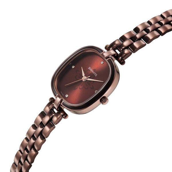 Sonata Utsav Brown Dial Watch for Women - image number 2