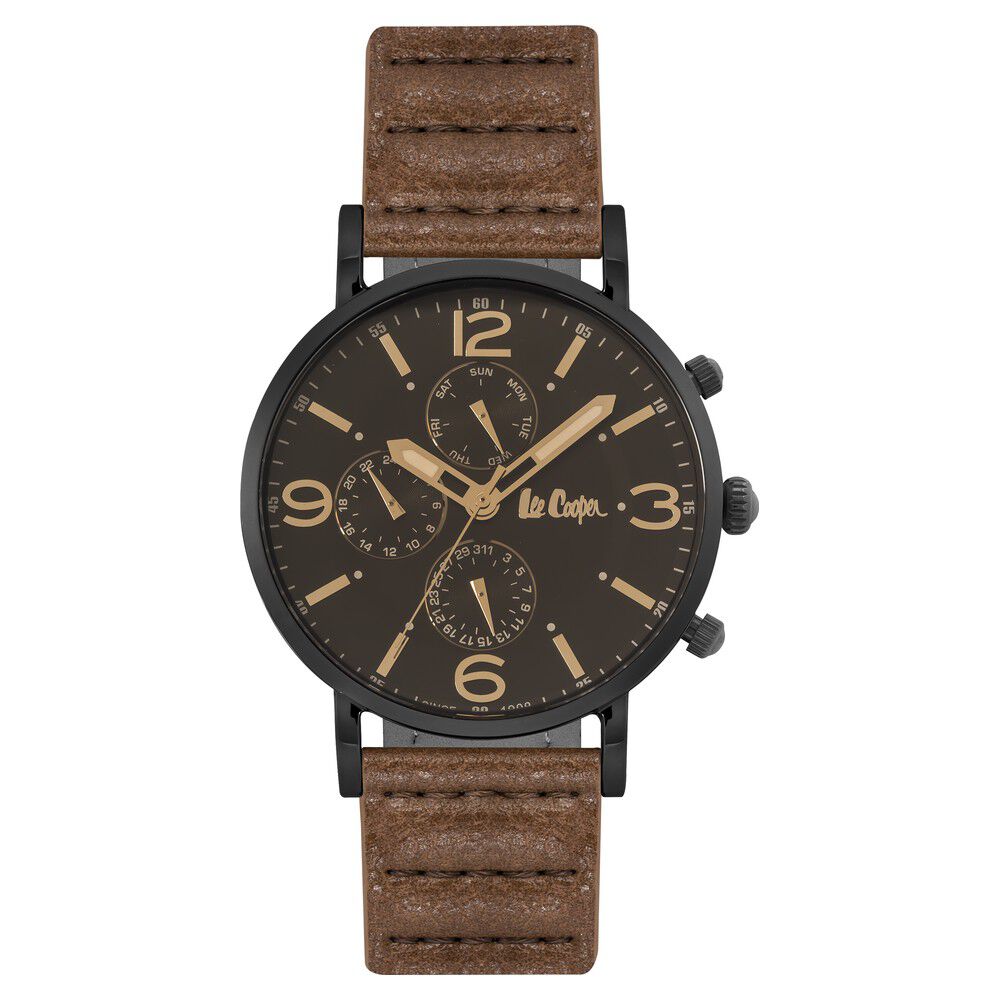Buy Online Lee Cooper Quartz Multifunction Black Dial Watch for Men nclc6590652 Titan