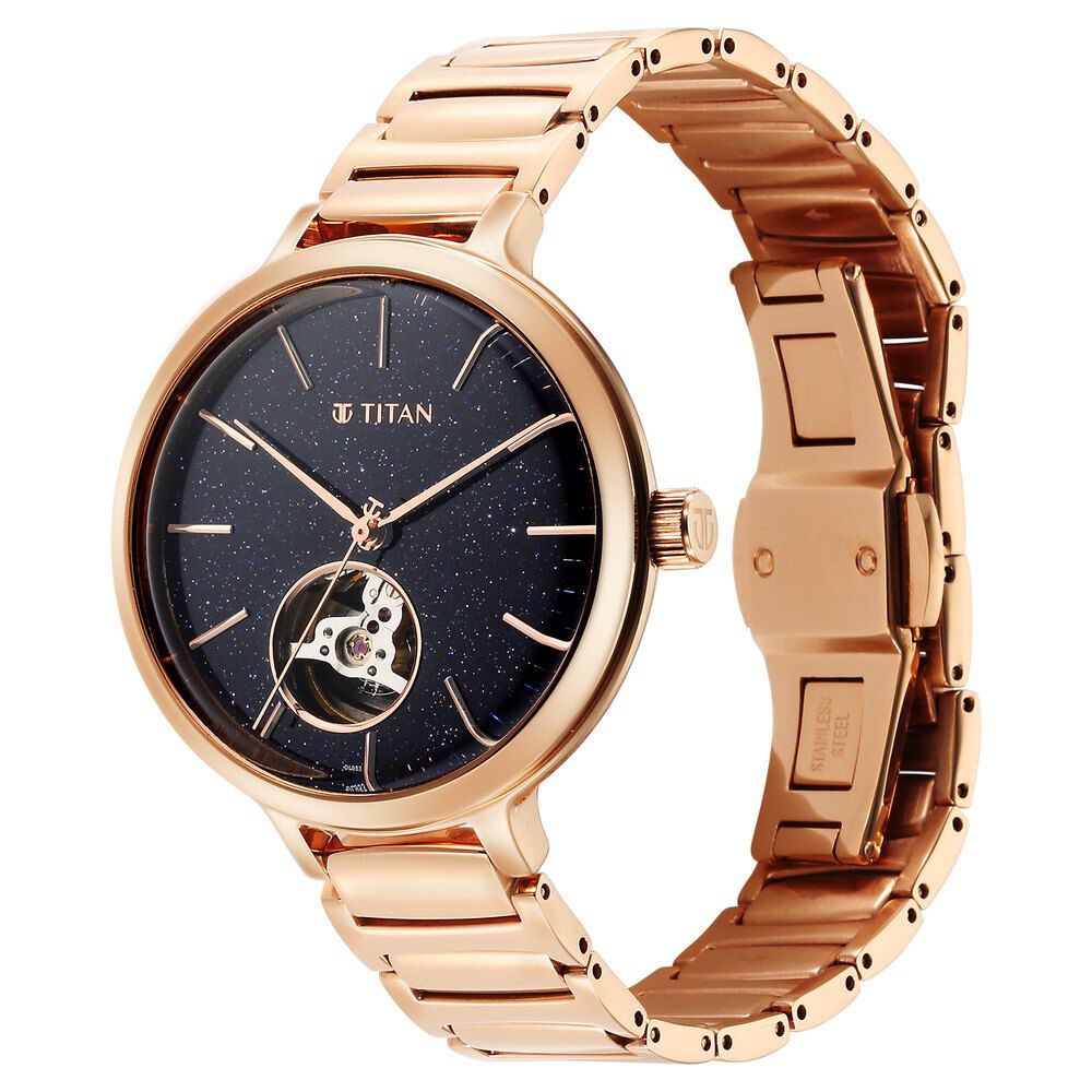 Buy Online Aventurine Automatic Blue Dial Automatic Watch for Women ns2675wm01 Titan