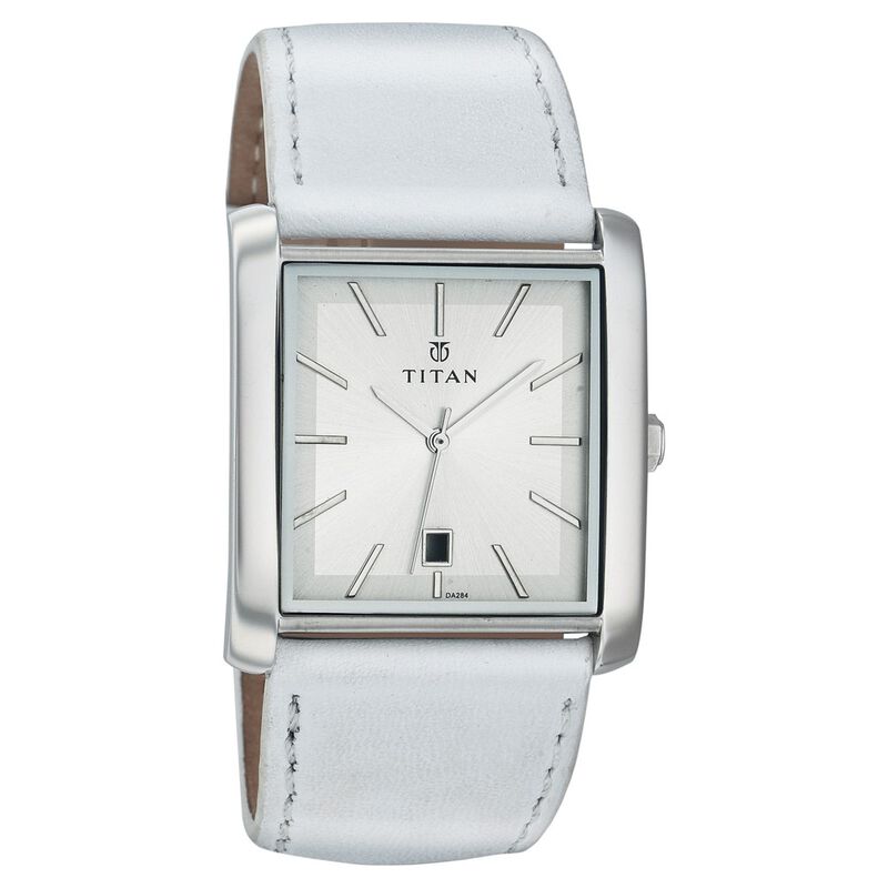 Titan Quartz Analog with Date Silver Dial Watch for Men