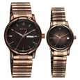 Titan Bandhan Quartz Analog with Date Brown Dial Stainless Steel Strap Watch for Couple - image number 1