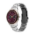 Titan Regalia Opulent Two-Eye Multifunction Burgundy Panda Dial Stainless Steel Strap Watch For Men - image number 4