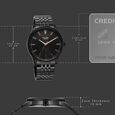 Sonata Poze Quartz Analog Black Dial Black Metal Strap Watch For Men - image number 3