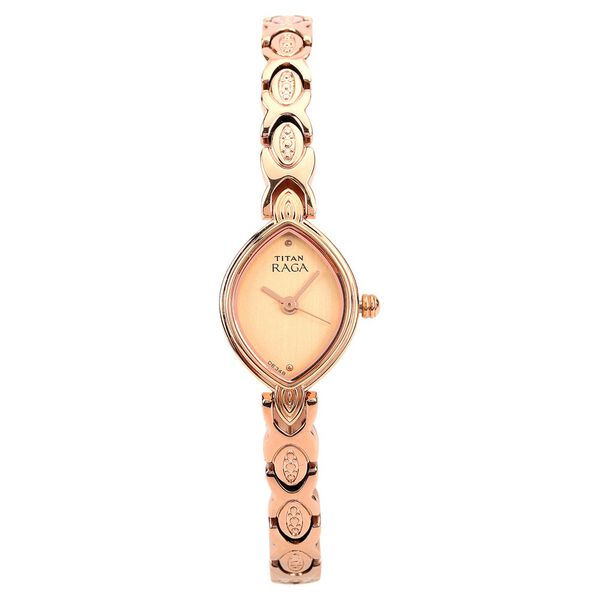 Titan Quartz Analog Rose Gold Dial Metal Strap Watch for Women - image number 0