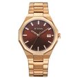 Titan Regalia Dodecagon Quartz Analog with Date Brown Dial Rose Gold Stainless Steel Strap Watch For Men - image number 1