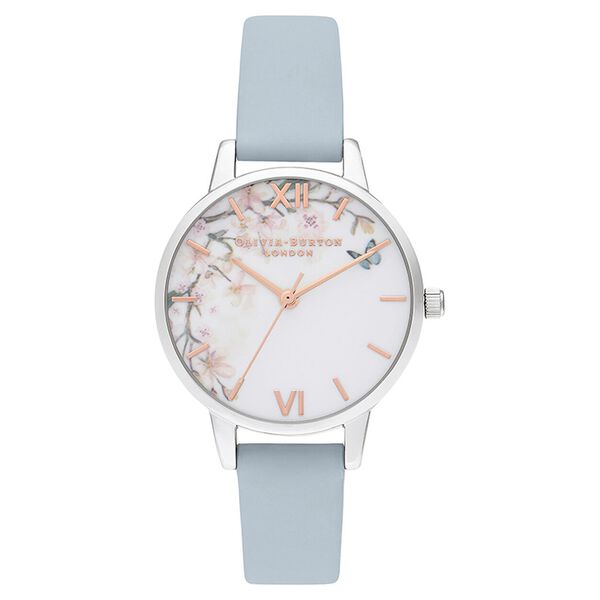 Olivia Burton Quartz Analog White Dial Leather Strap Watch for Women - image number 0