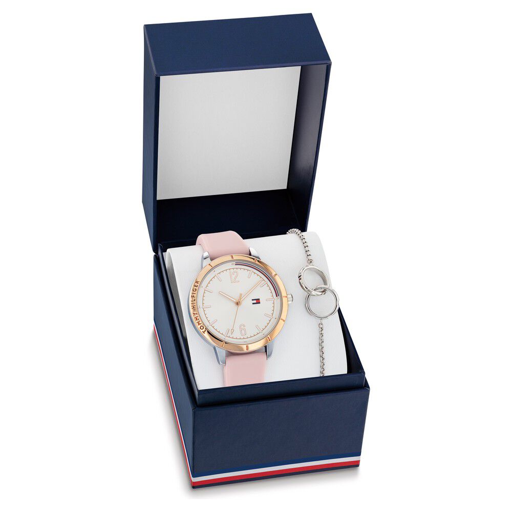 Buy Online Tommy Hilfiger Quartz Analog White Dial Silicone Strap