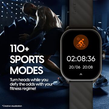 Fastrack Limitless FS2 Pro Smartwatch with 4.97cm Super AMOLED Arched Display, Functional Crown, Resolution of 410X502
