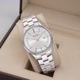 Titan Classique Slimline Anthracite Dial Analog with Date Stainless Steel Strap watch for Men