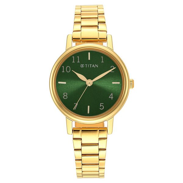 Titan Karishma Green Dial Analog Stainless Steel Strap watch for Women - image number 1