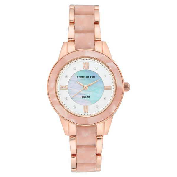 Anne Klein Quartz Analog Mother of Pearl Dial Plastic Strap Watch for Women - image number 0