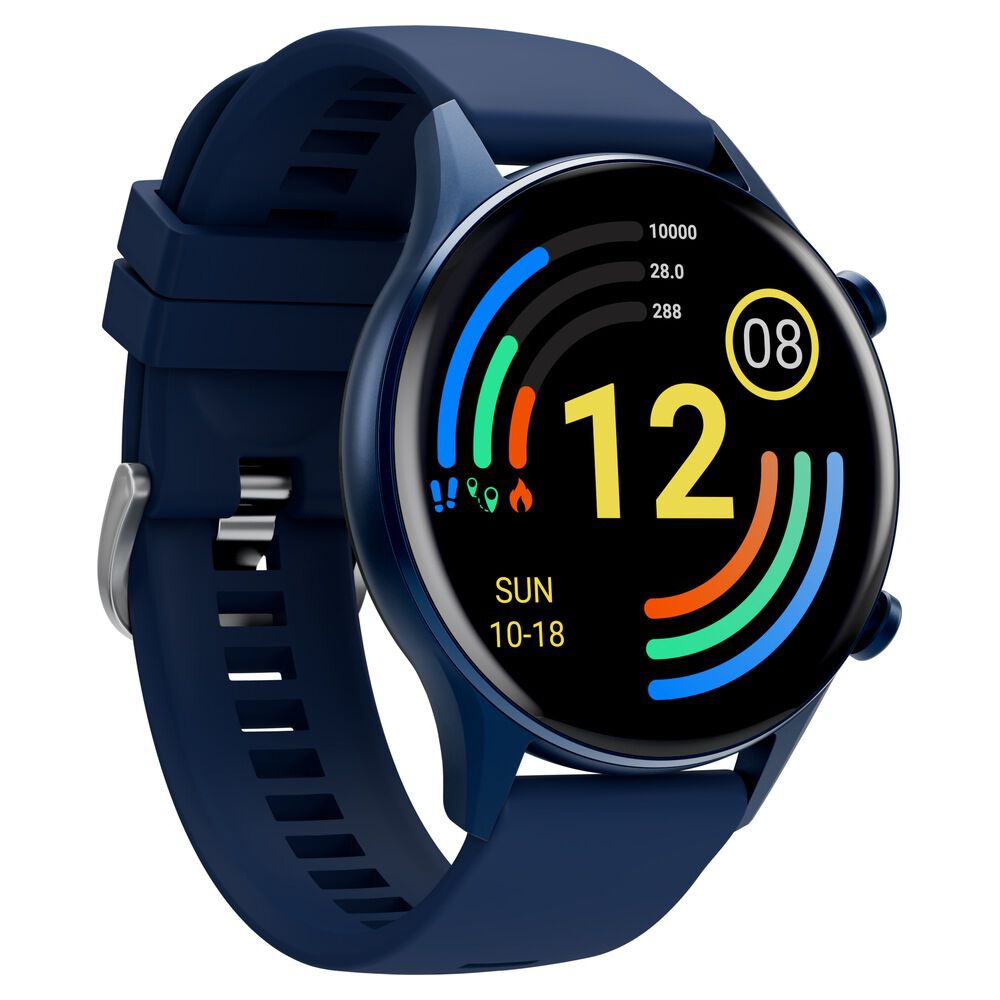 Buy Online Titan Smart Pro Blue Dial Smart Silicone Strap watch