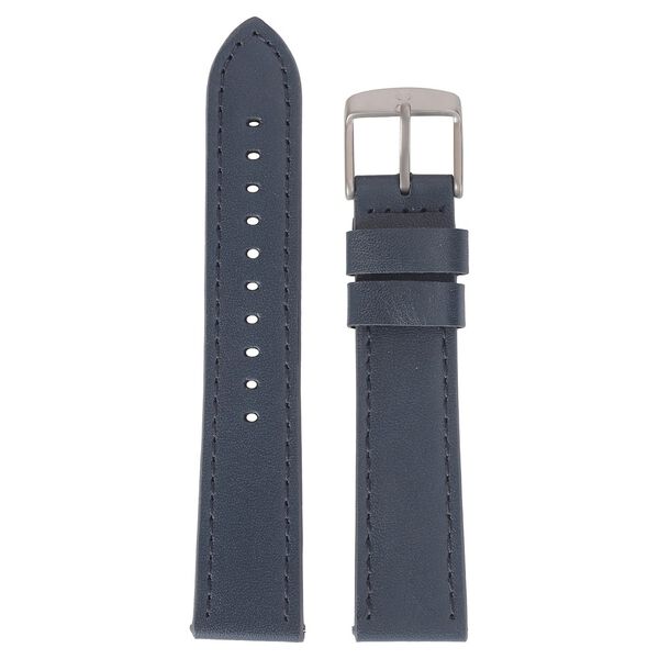 20 mm Blue Genuine Leather Strap for Men - image number 0