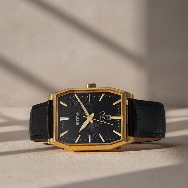 Titan Regalia Opulent Analog with Day and Date Black Dial Watch for Men - image number 0