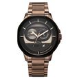 Fastrack Street Opulence Quartz Sun Moon Multifunction Green Dial Black Leather Strap Watch For Guys