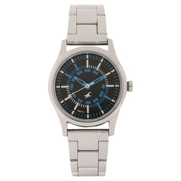 Fastrack Quartz Analog Black Dial Metal Strap Watch for Girls