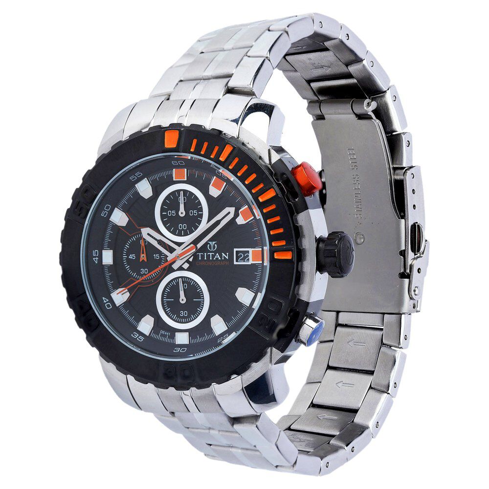 Buy Online Titan Quartz Analog Black Dial Watch for Men 90029km01 Titan