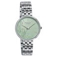 Poze Poze Quartz Analog Green Dial Silver Metal Strap Watch For Women - image number 2