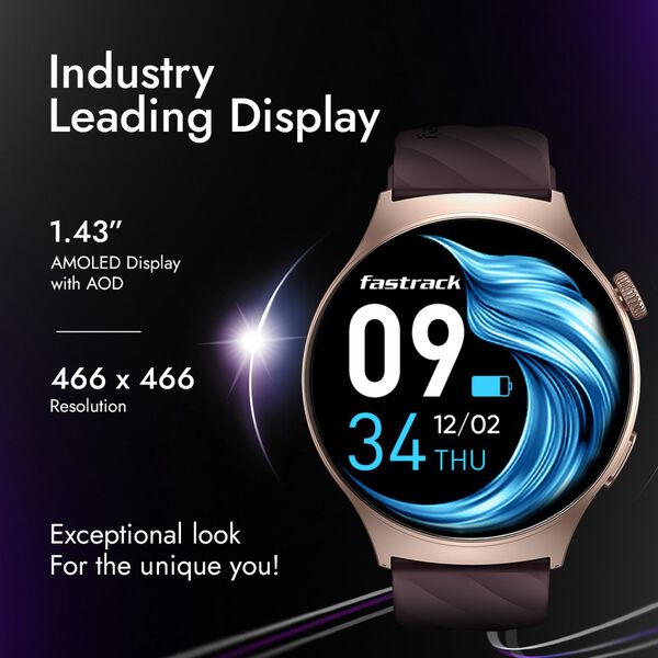 Fastrack Limitless FR1 PRO Smartwatch 3.63 cm AMOLED Display with AOD, 100+ Sports Modes & Watchfaces, 24*7 Health Suite - image number 1