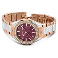 Cerruti 1881 Quartz Analog Maroon Dial Stainless Steel Strap Watch for Women - image number 3