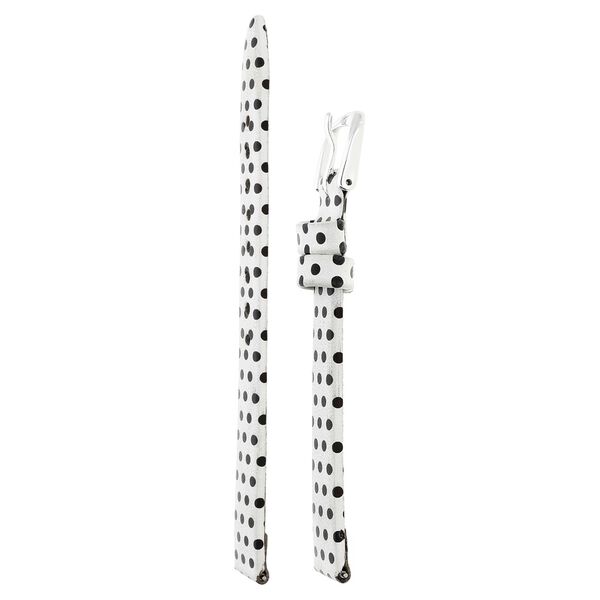 14 mm White Genuine Leather Strap for Women - image number 2