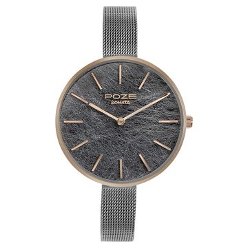 Sonata Poze Quartz Analog Multicoloured Dial Mesh Strap Watch for Women