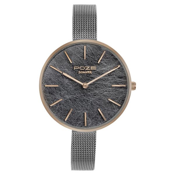 Sonata Poze Quartz Analog Multicoloured Dial Mesh Strap Watch for Women - image number 1