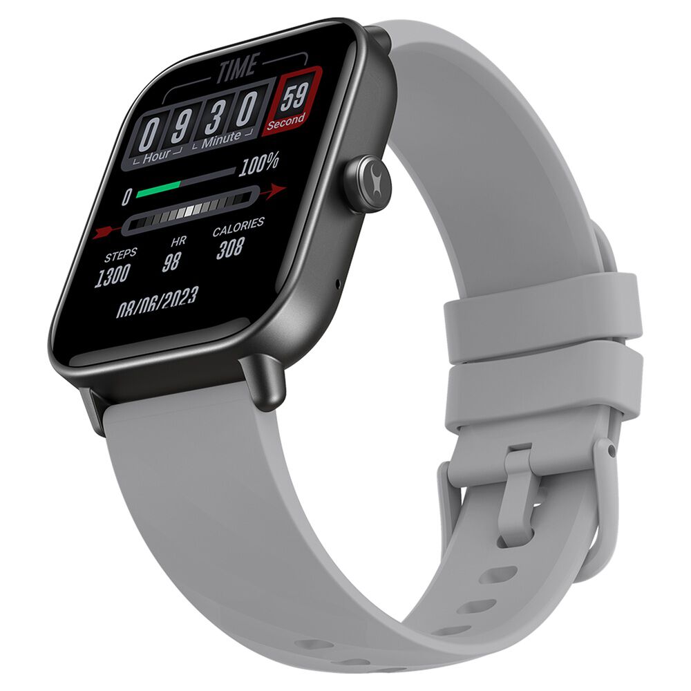 Fastrack Rider with 4.64 cm TFT LCD Display SingleSync BT Calling Unisex Smart Watch with Grey Strap