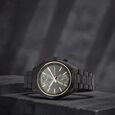 Titan Men's Metropolitan Luxe: Multifunction Mono black Dial with Two-Tone Stainless Steel Bracelet Watch - image number 0