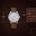 Titan Men's Classic Watch: Gradient Dial & Sleek Markings with Leather Strap - image number 2