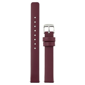12 mm Maroon Genuine Leather Strap for Women
