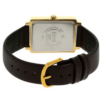 Sonata Quartz Analog White Dial Leather Strap Watch for Men