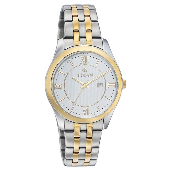 Titan Quartz Analog with Date White Dial Watch for Men - image number 0