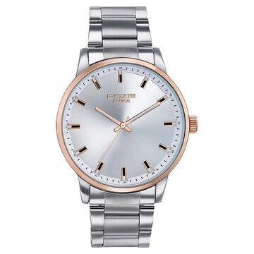 Sonata Poze Quartz Analog Silver Dial Stainless Steel Strap Watch For Men